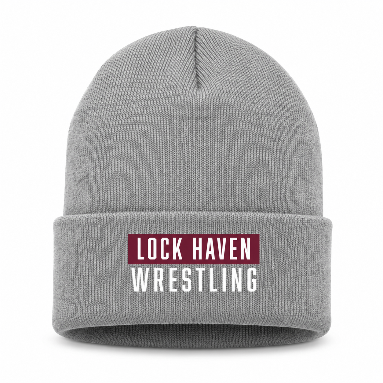 Lock Haven Wrestling Grey Beanie