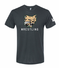 Ohio University Wrestling Solid Black Triblend Shirt