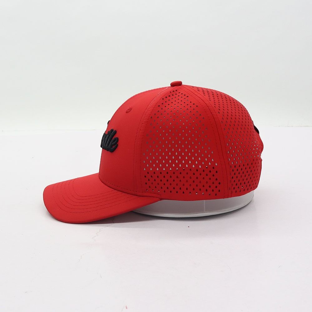 Red Wrestle Laser Mesh Hat