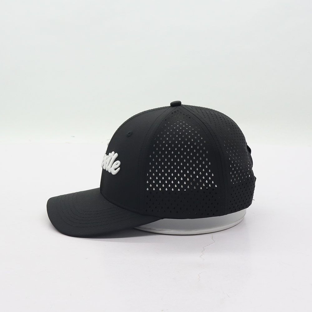 Black Wrestle Laser Mesh Hat