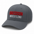Davidson Wrestling Charcoal Laser Mesh Hat