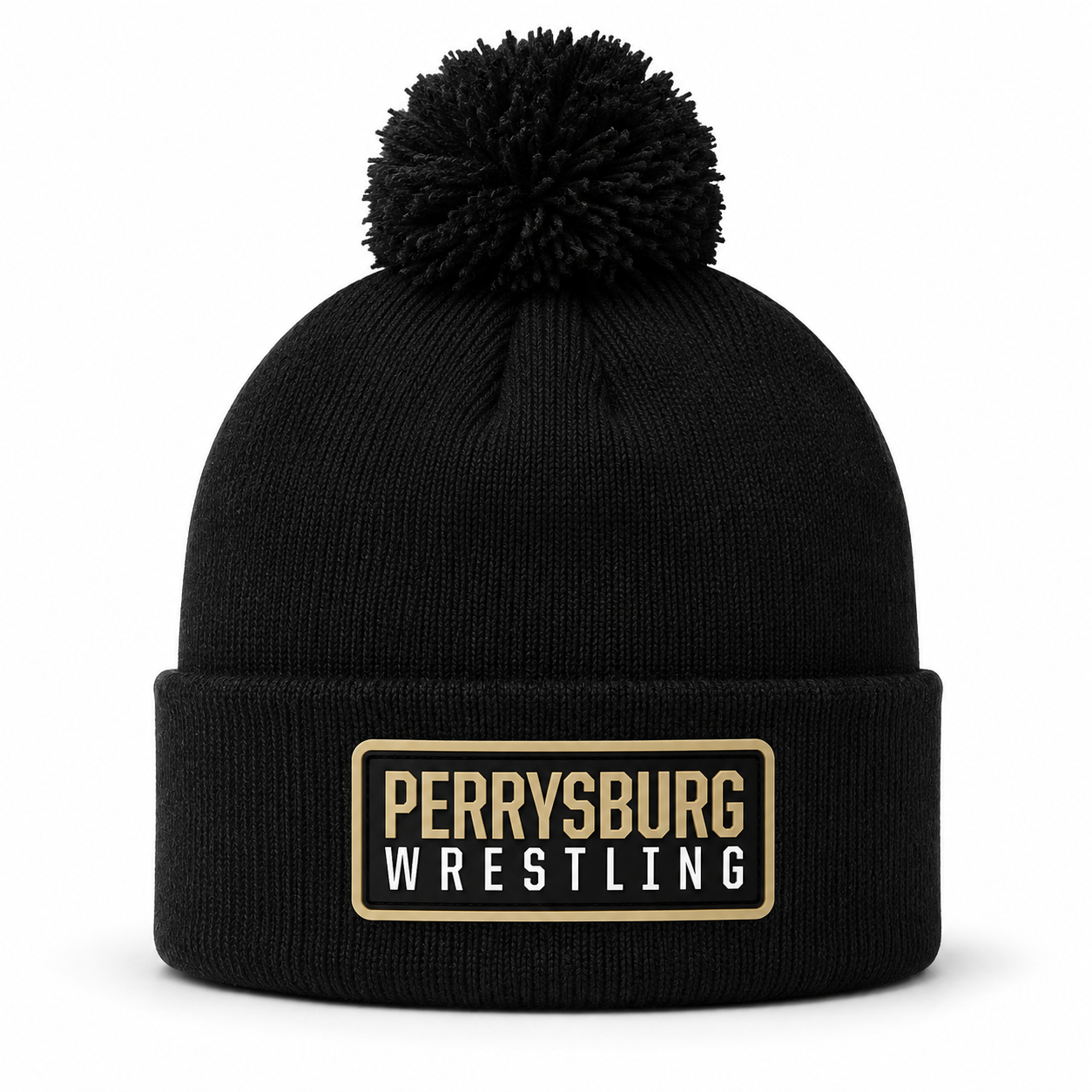 Perrysburg Patch Pom Beanie