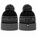 Barbarian Black/Grey Pom Beanie