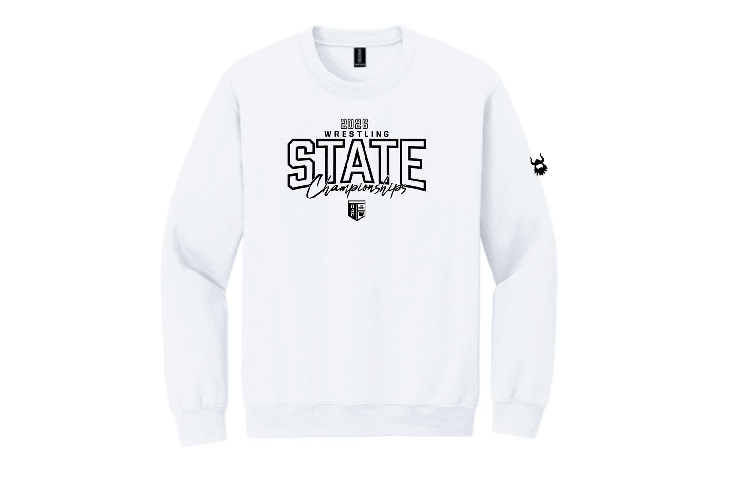 2026 OAC State White Crewneck