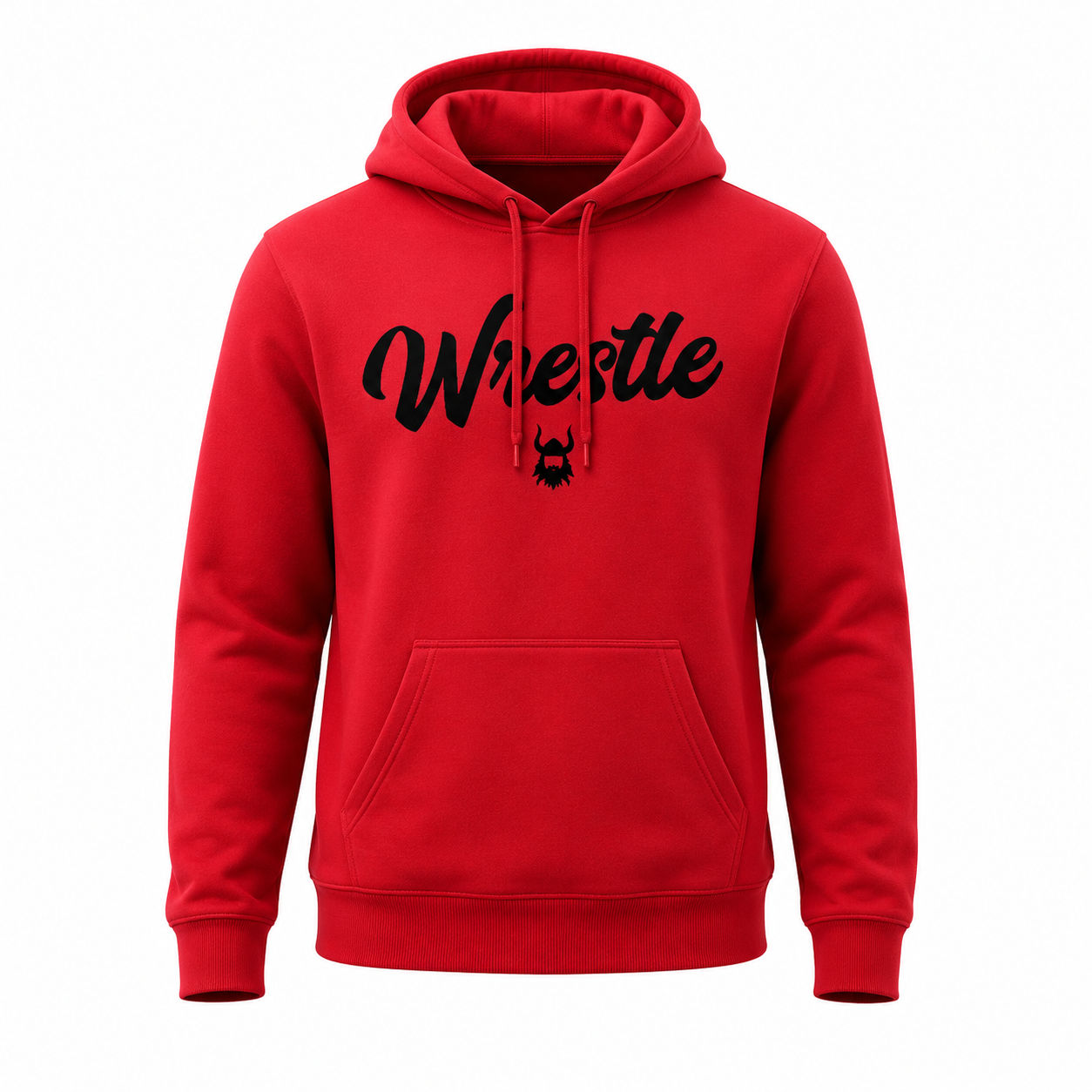 Red Script Wrestle Hoodie