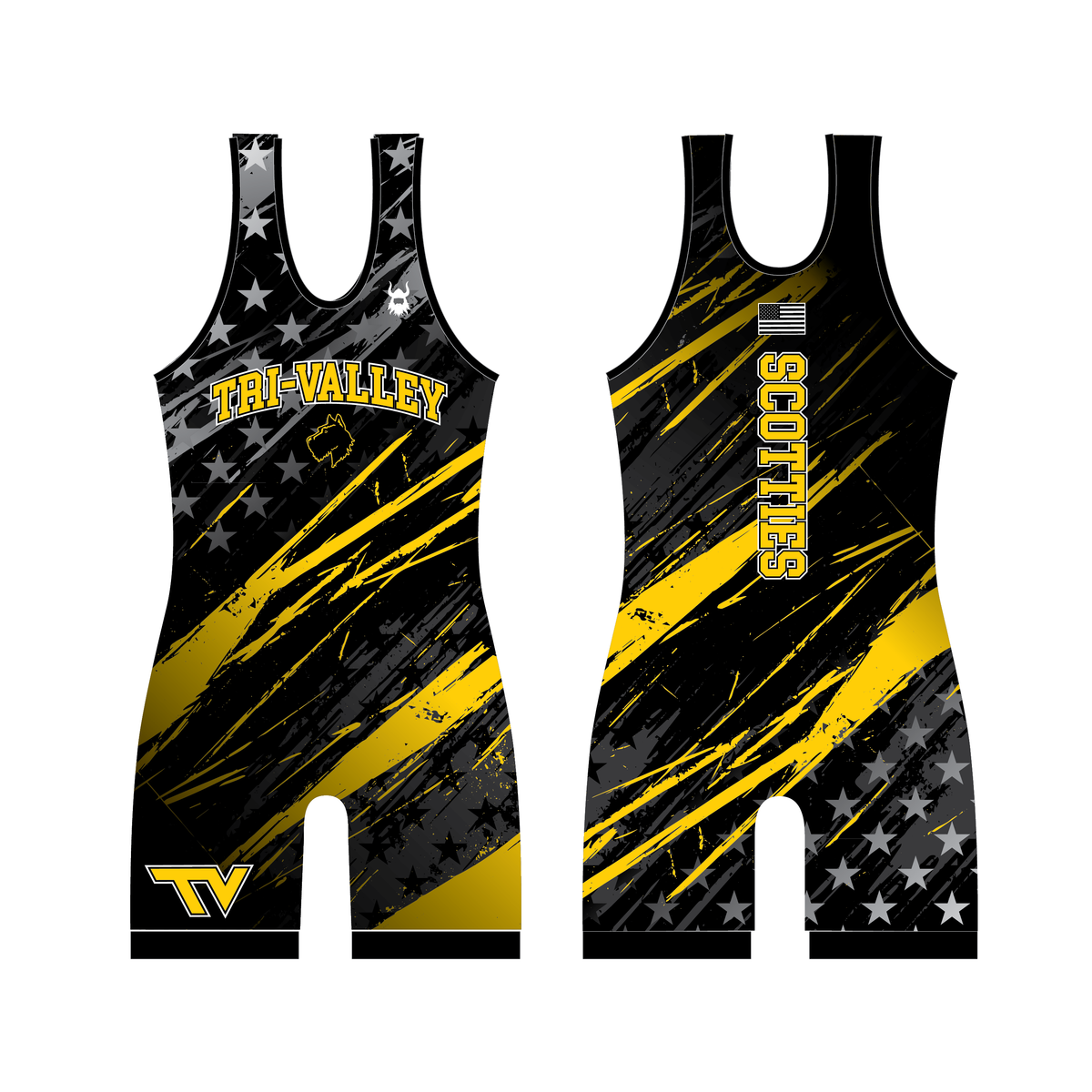 Tri Valley Youth Black Singlet