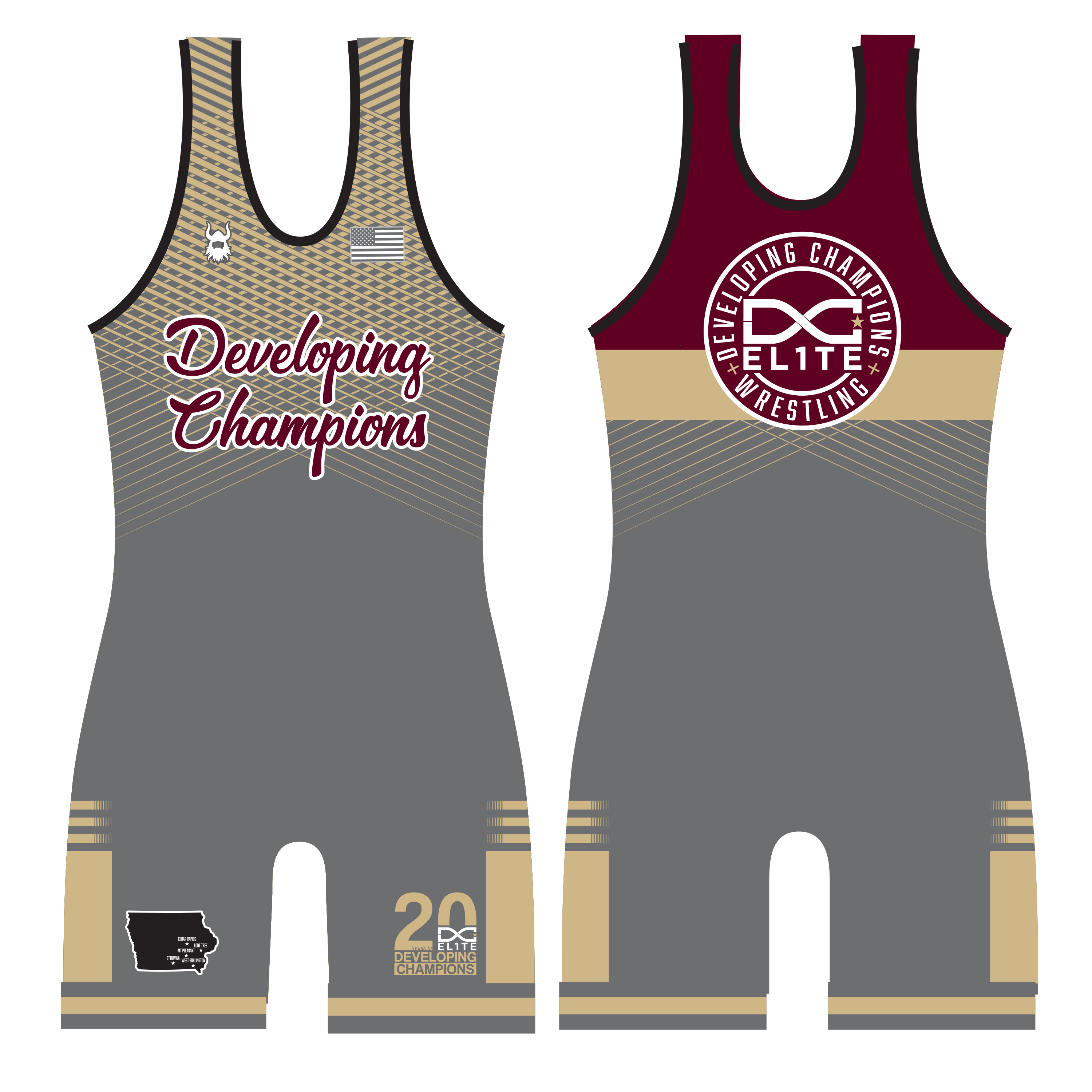 DC Elite 2026 Grey Singlet