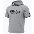 Grey Barbarian Wrestling Short Sleeve Hoodie