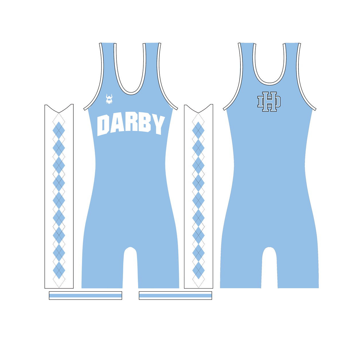 Darby Blue Singlet