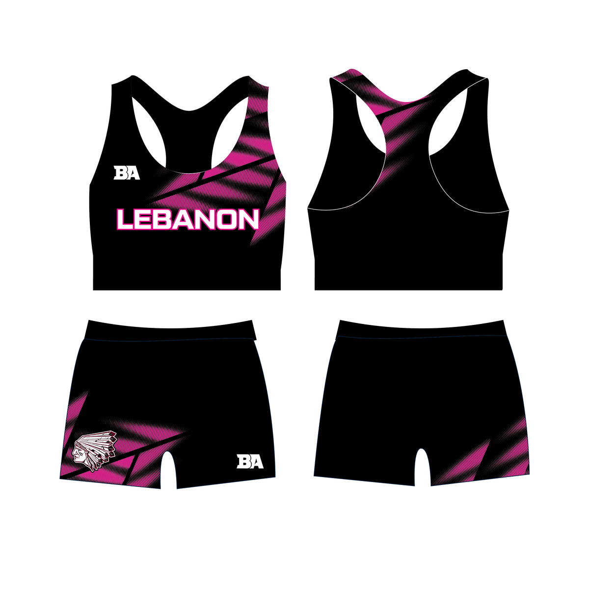 Lebanon 2026 Sports Bra/Spanx Set
