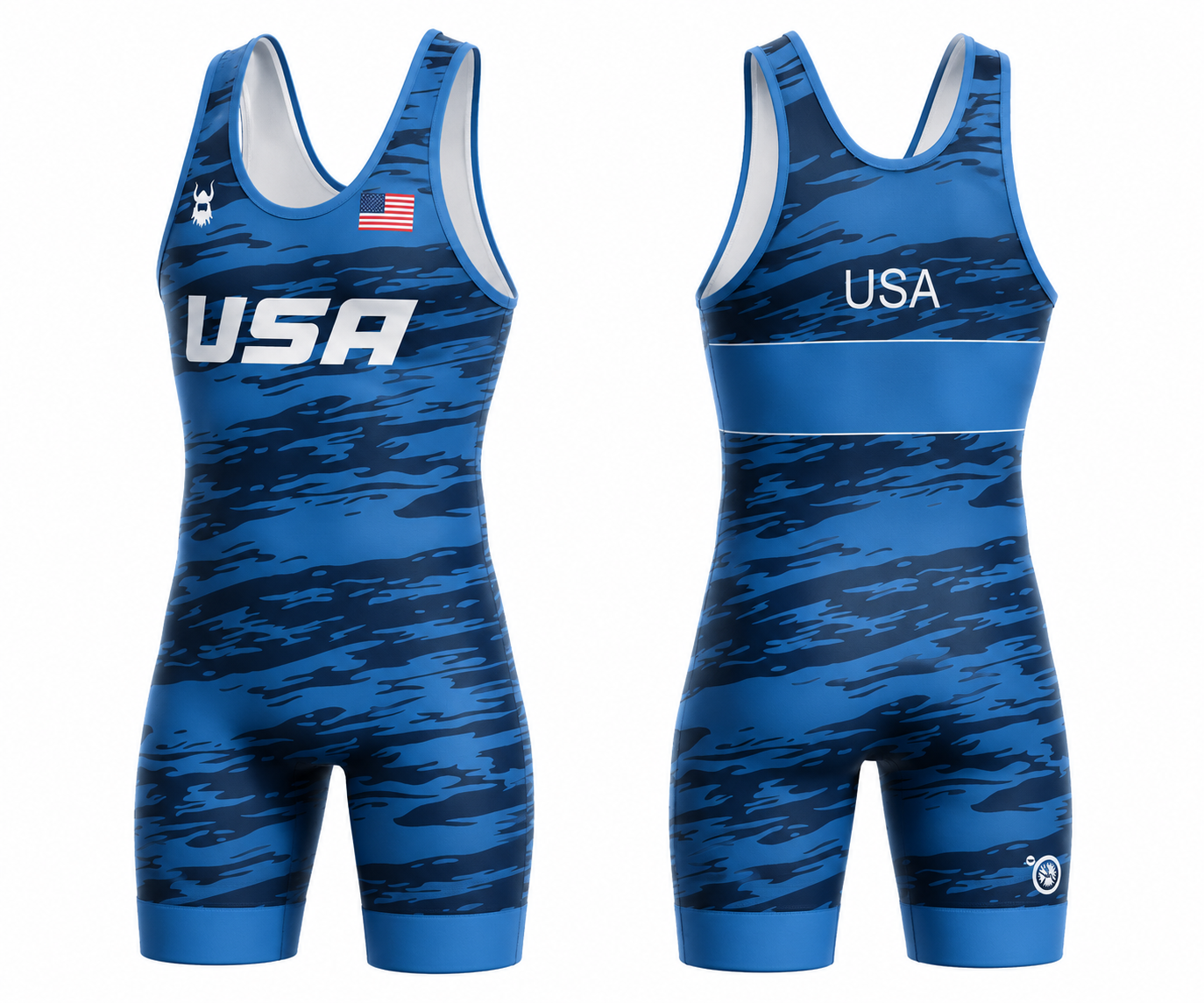 USA Blue Striker MENS Singlet