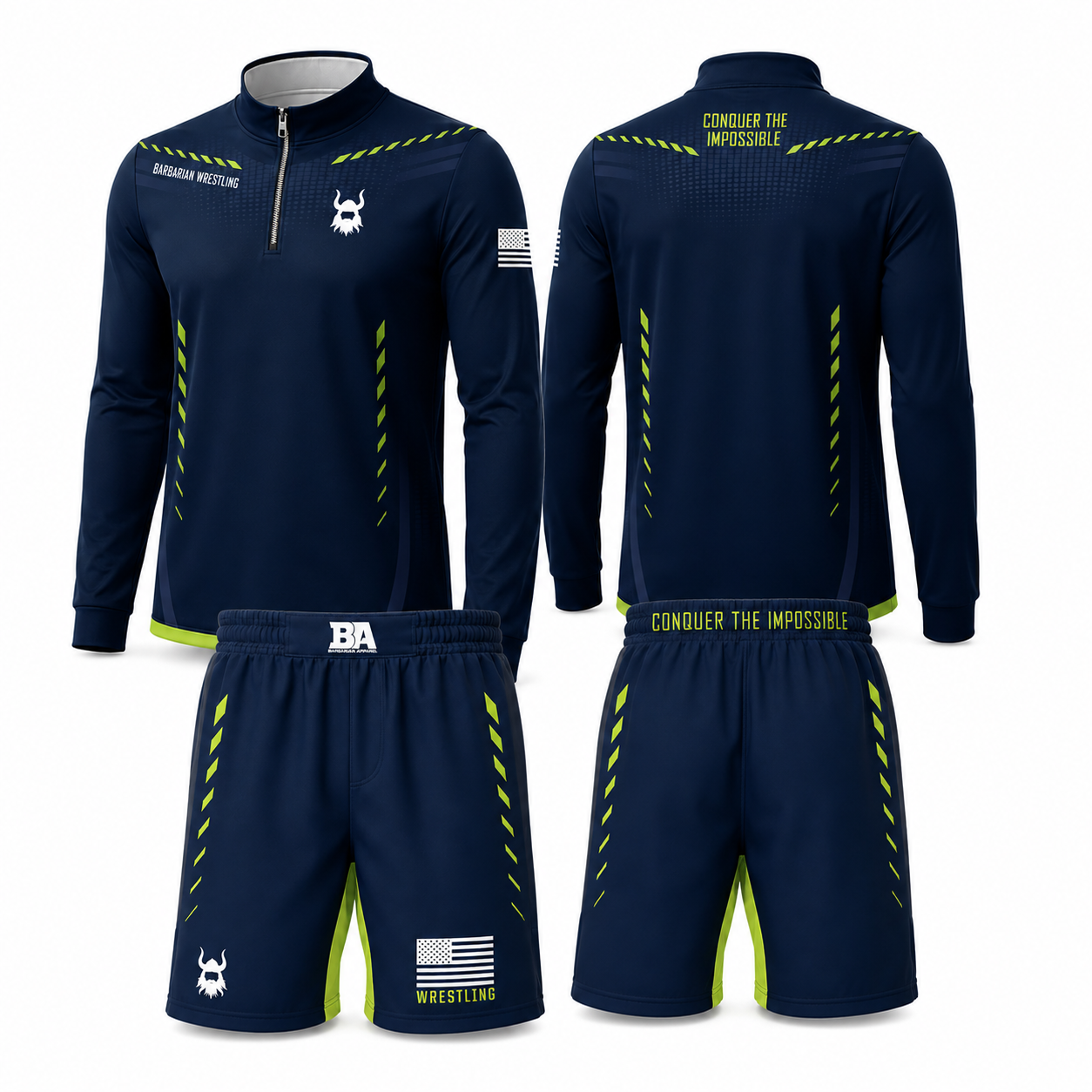Navy & Green Warm Up Bundle