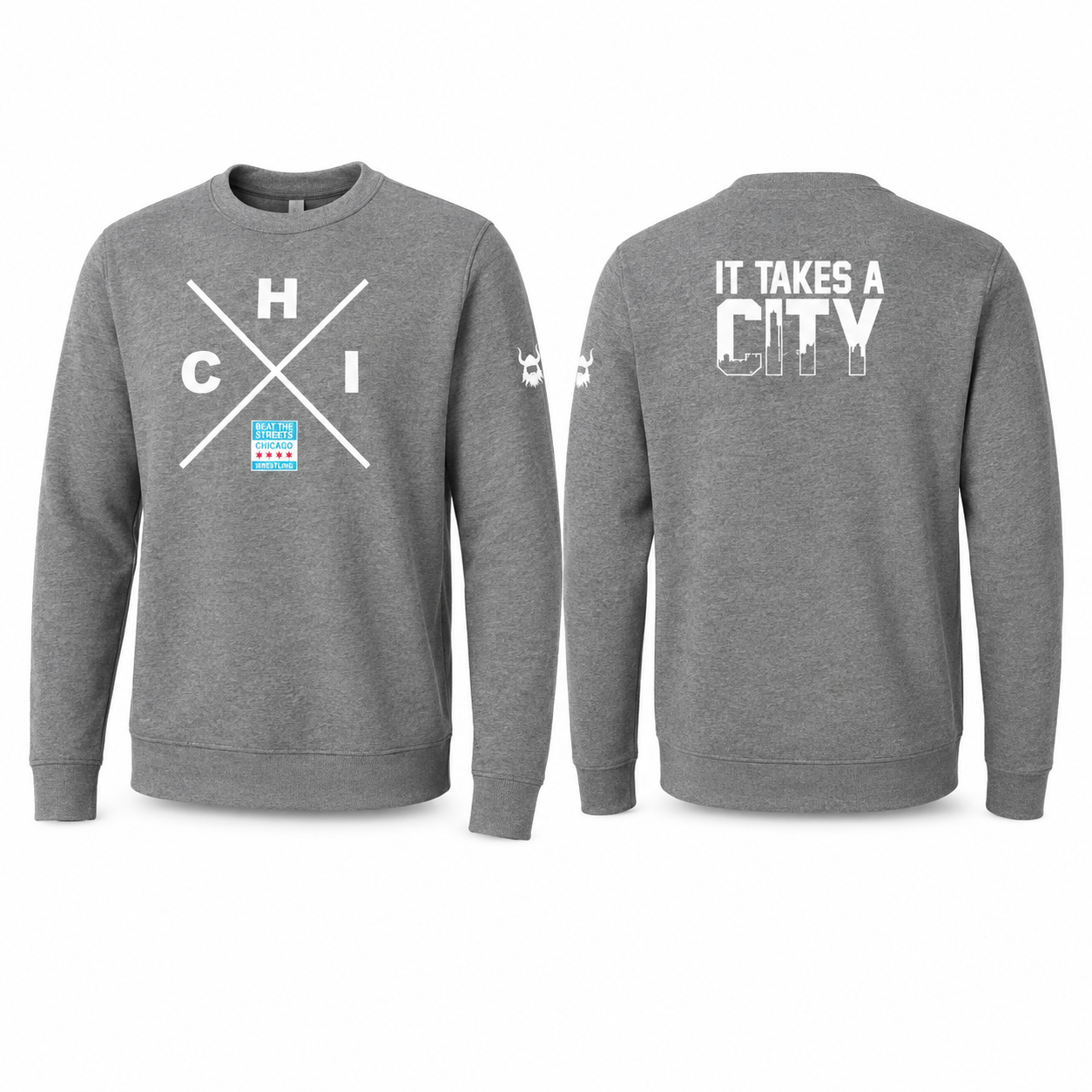 BTS Chicago Grey Crewneck Sweatshirt