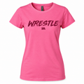 Womens Pink Wrestle Shirt