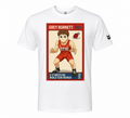 Grey Burnett DTG Trading Card White Shirt