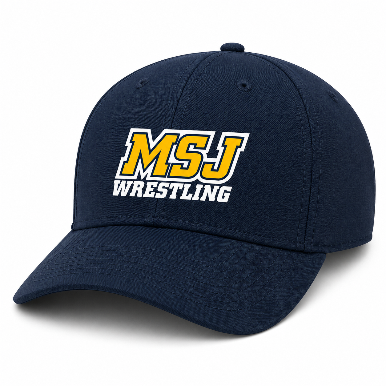 MSJ Navy Logo Laser Mesh Hat