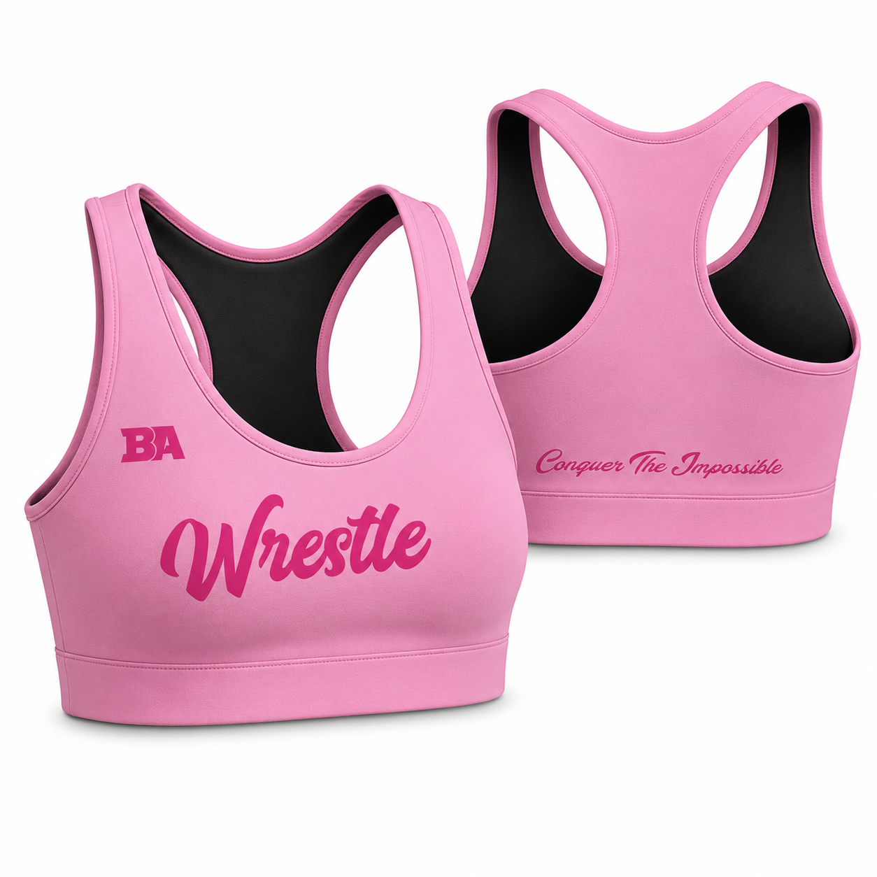 Pink Womens Sports Bra