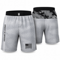 Grey Camo Fight Shorts