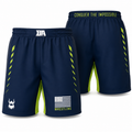 BA Navy & Green Fight Shorts