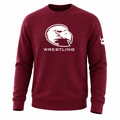 Lock Haven Wrestling Cardinal Blend Crewneck