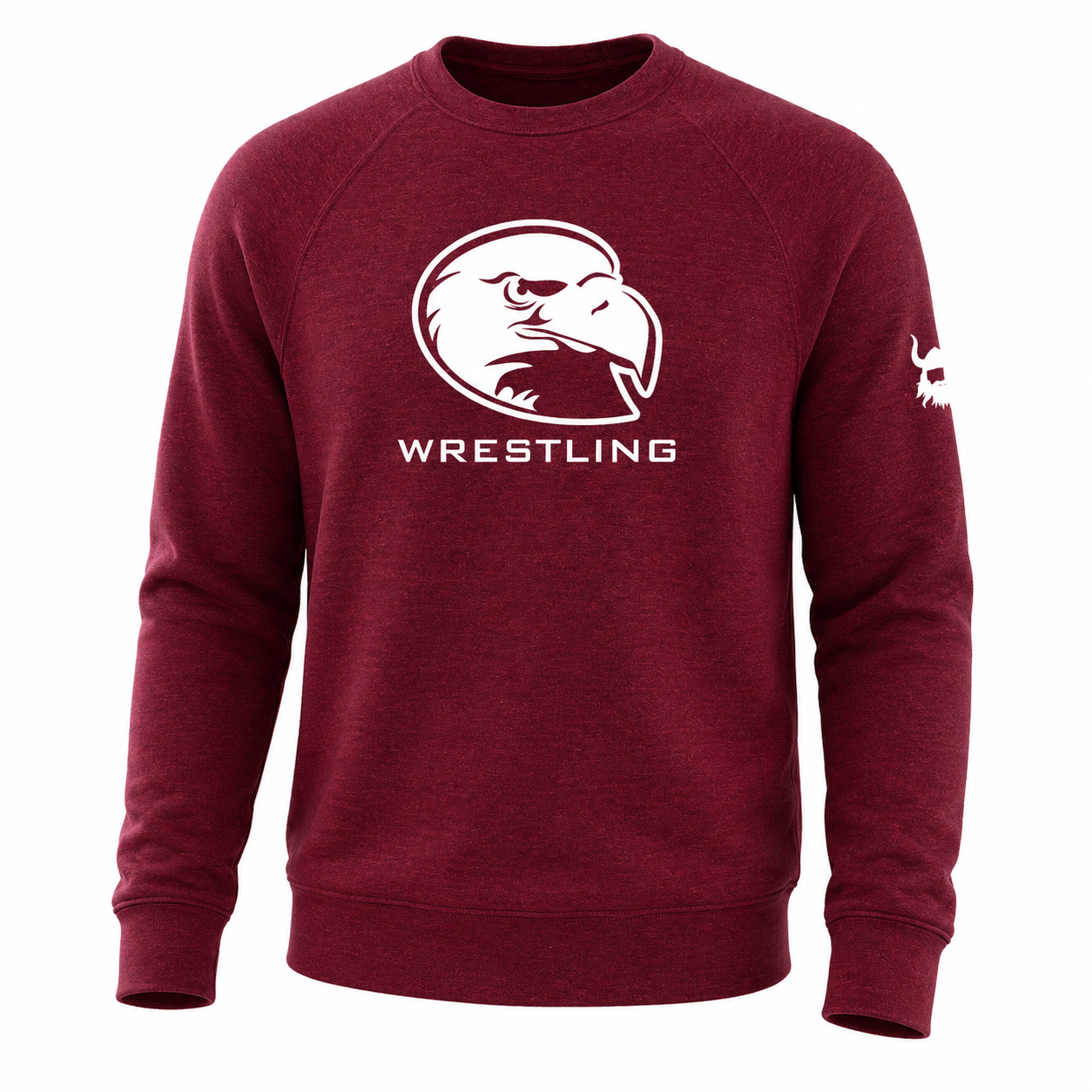 Lock Haven Wrestling Cardinal Blend Crewneck
