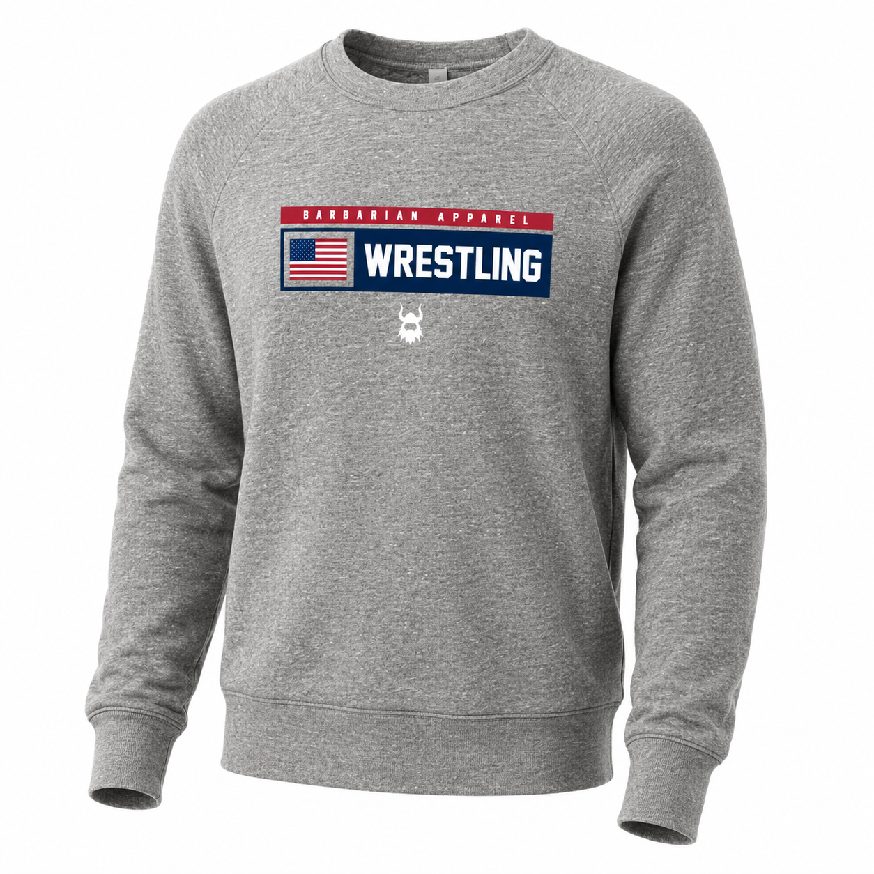 BA Grey USA Crewneck