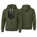 OAC Crest Military Green Hoodie (wrestling on hood)