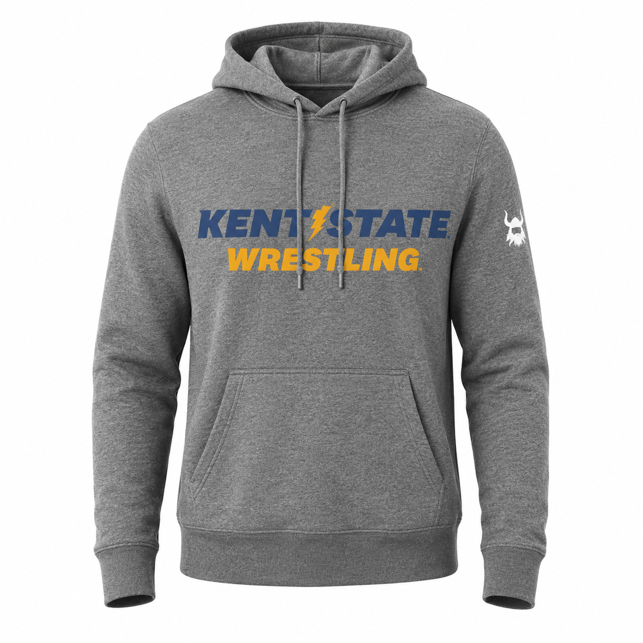Kent State Wrestling Grey Blend Hoodie