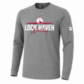Lock Haven Wrestling Grey Long Sleeve Shirt