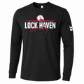 Lock Haven Wrestling Script Black Long Sleeve Shirt