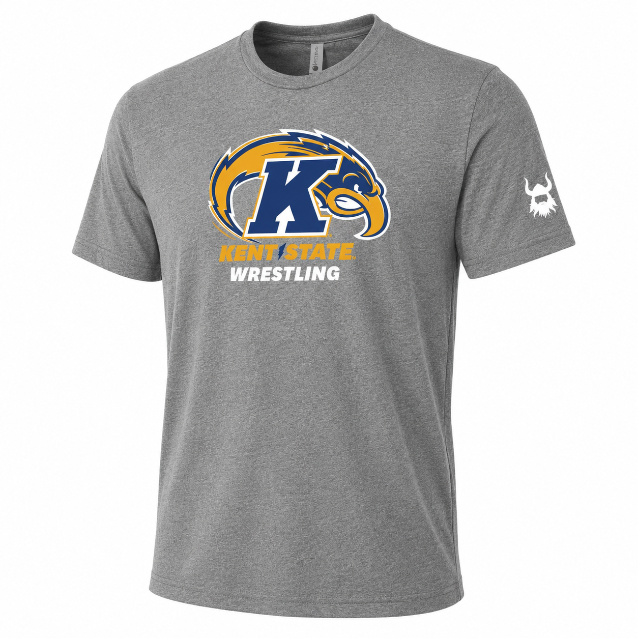 Kent State Wrestling Logo Grey Shirt