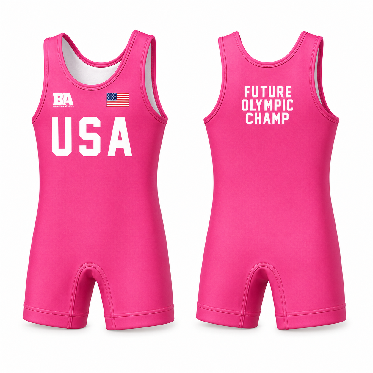 BABY Pink USA Singlet