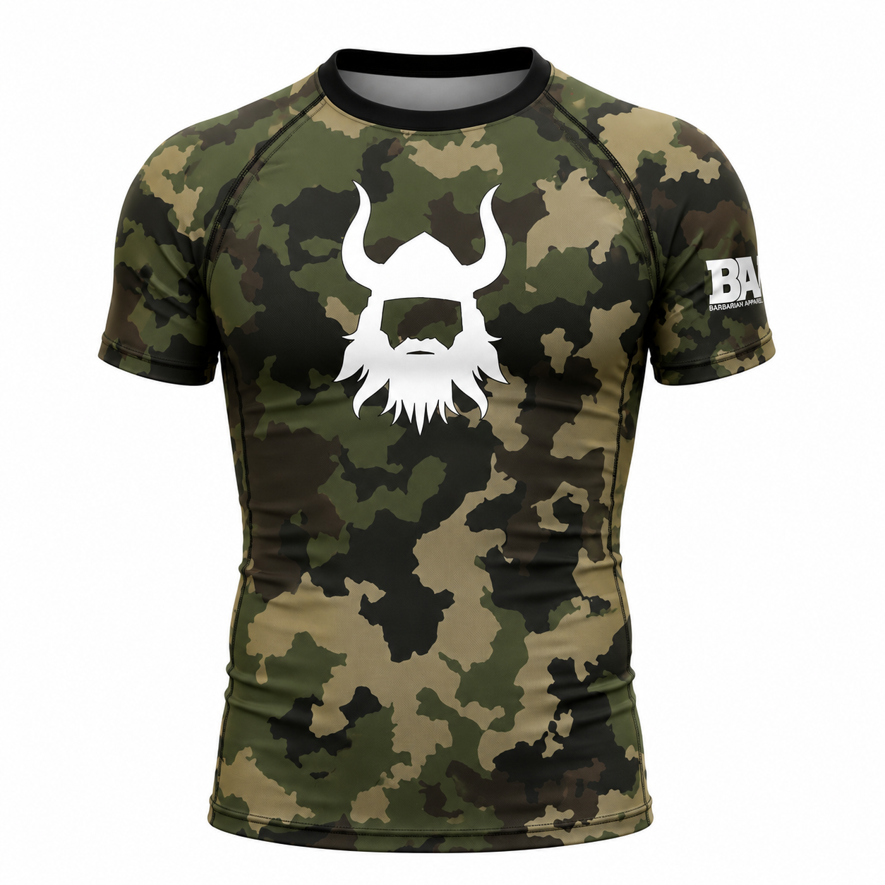 Camo Mesh back Compression Shirt