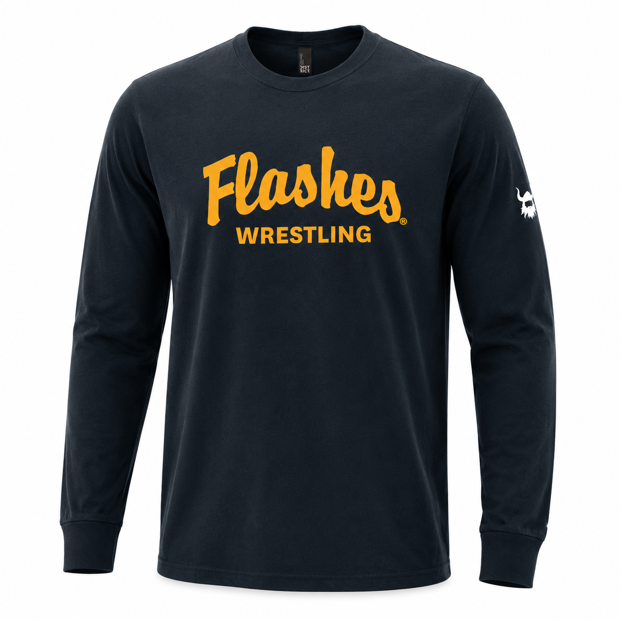 Kent State Flashes Wrestling Navy Tri-blend Long Sleeve
