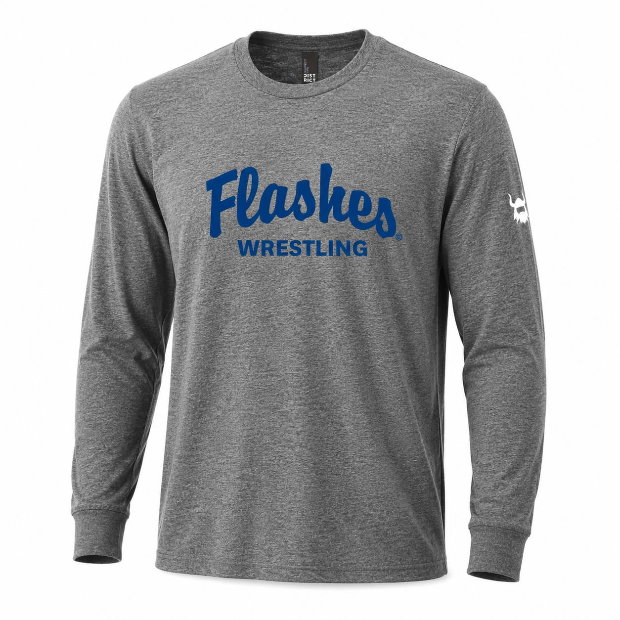 Kent State Flashes Wrestling Grey Tri-blend Long Sleeve