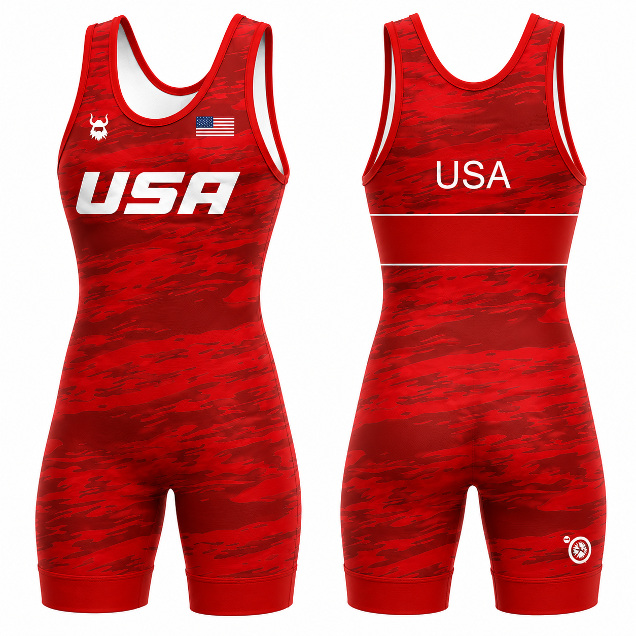 USA Red Striker MENS Singlet