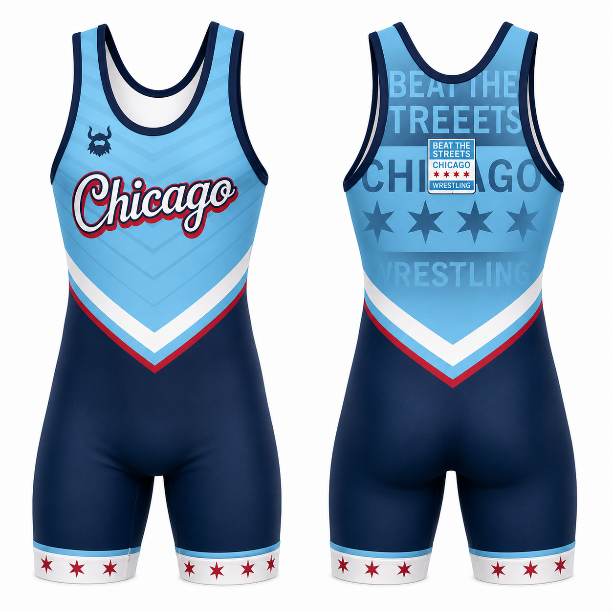 BTS Chicago Baby Blue MENS Singlet