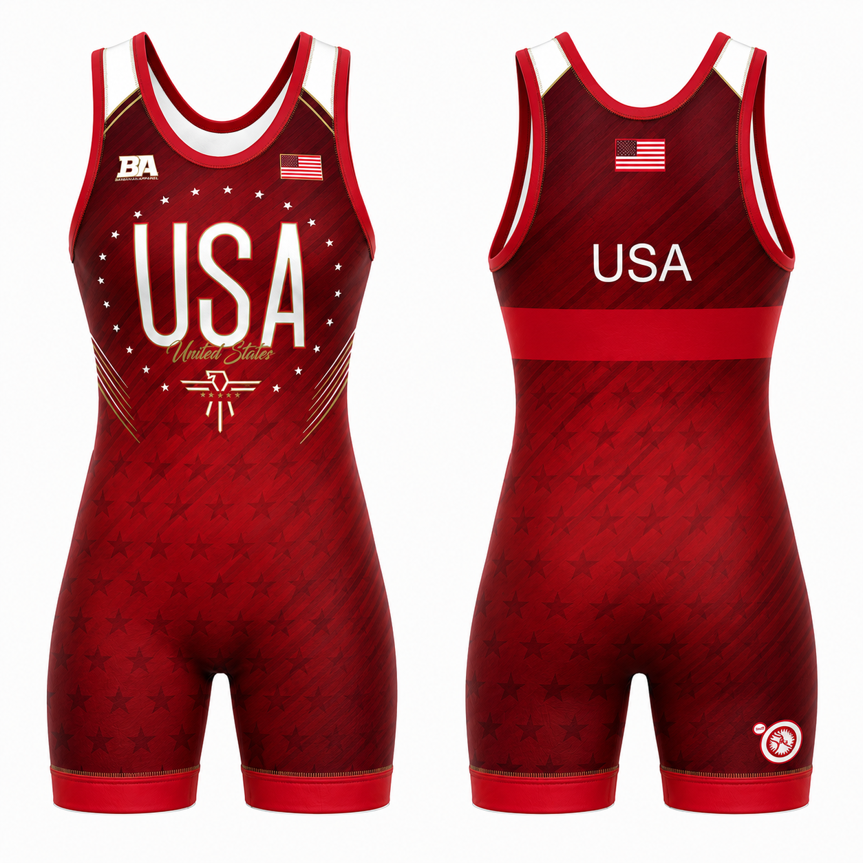 Red Usa WOMENS Singlet