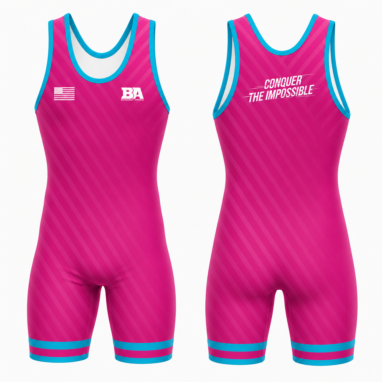 Pink Mens Singlet