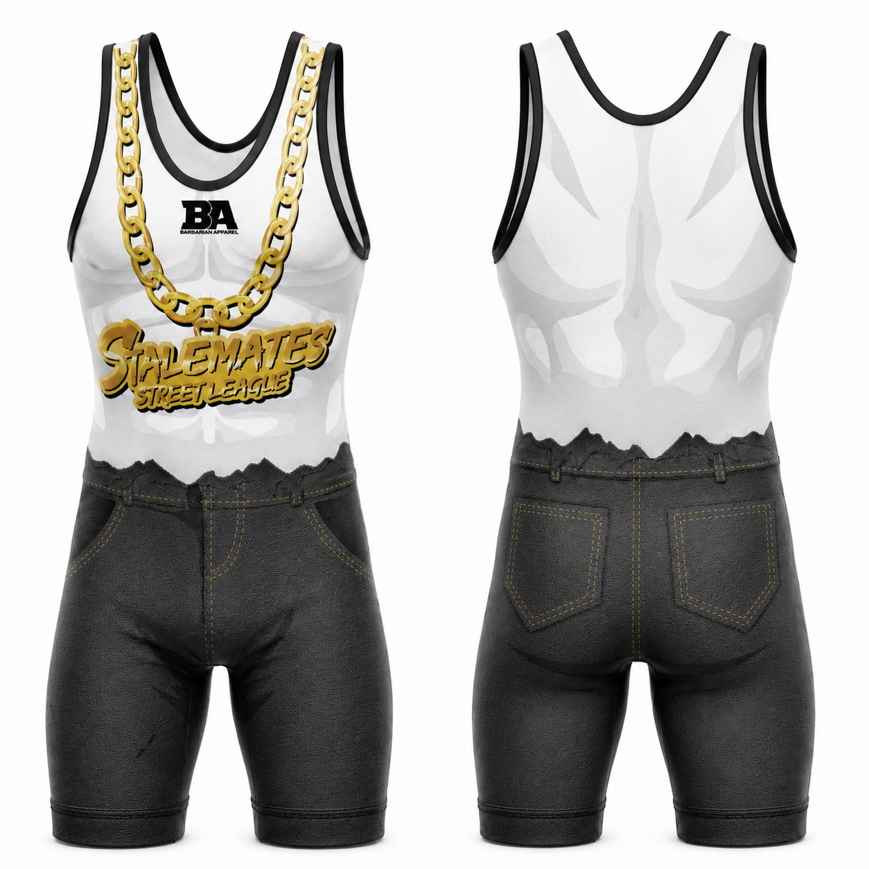 Stalemates Street League White Singlet