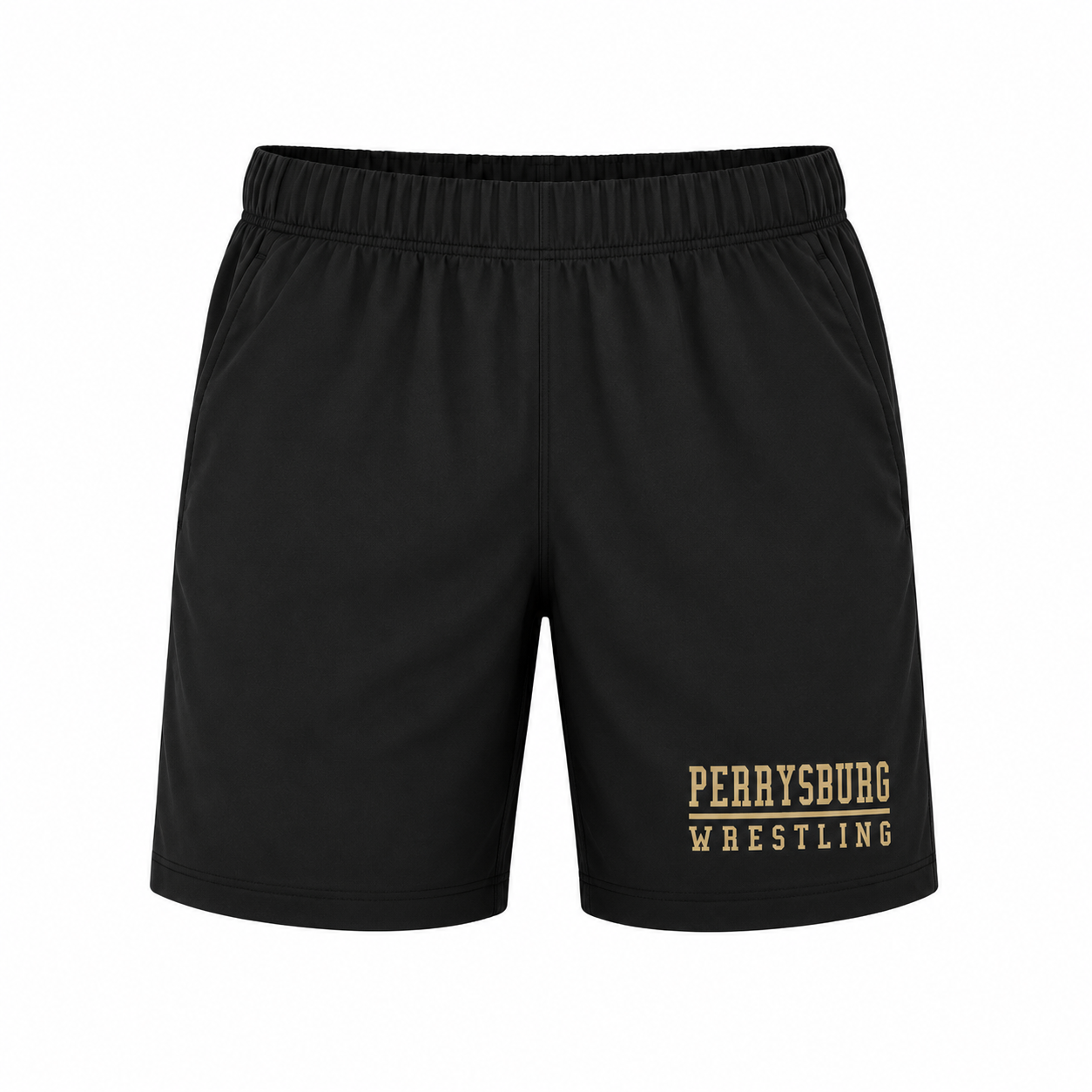 Perrysburg 2025 Black Pocketed Dri-fit Shorts