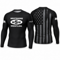 Westshore Long Sleeve Black USA Compression Shirt