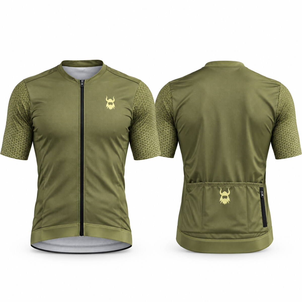 Military Green Cycling Jersey