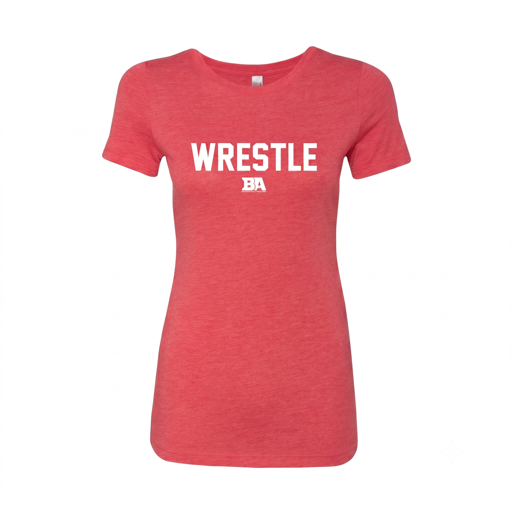 Red Wrestle Womens Triblend Shirt