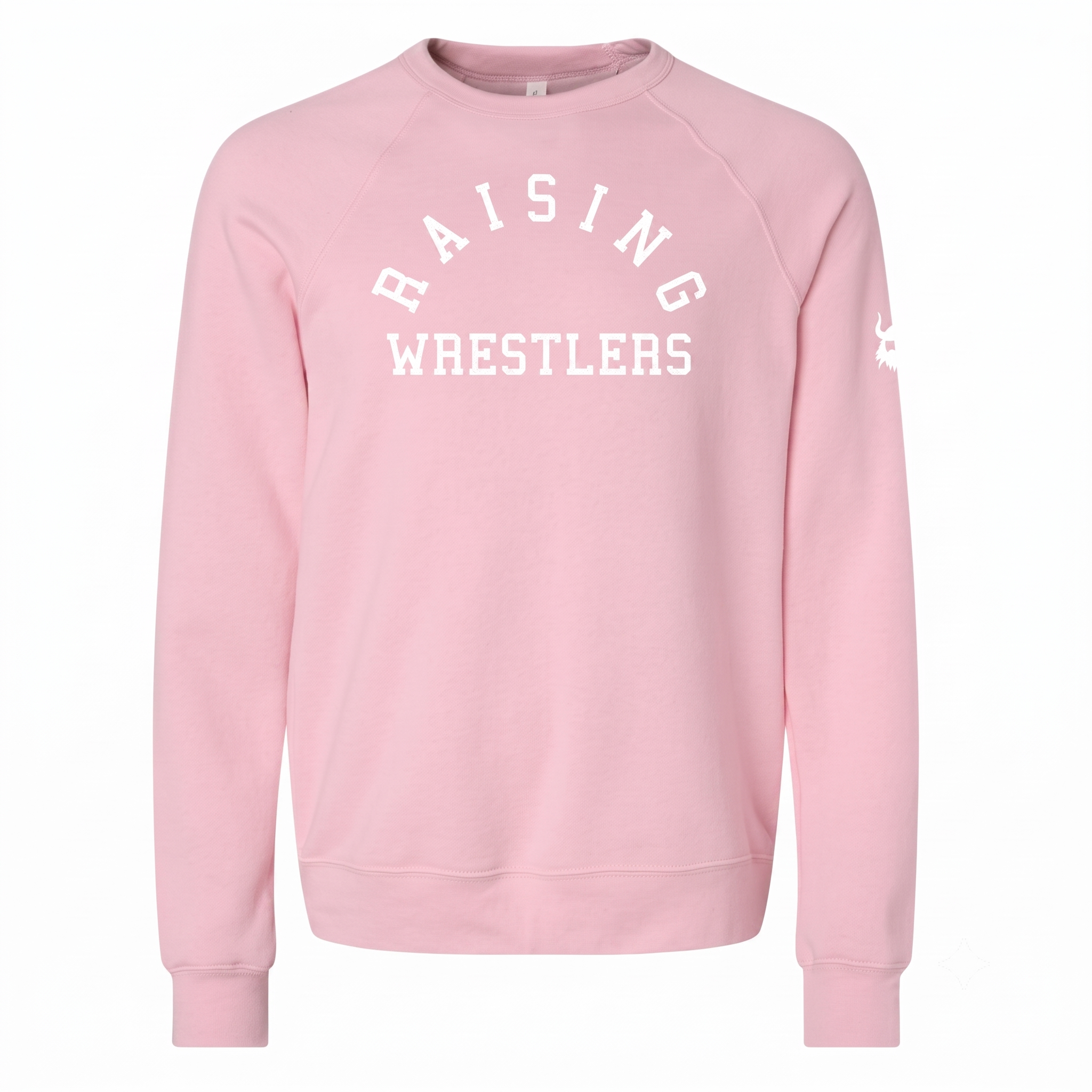 Raising Wrestlers Pink Crewneck