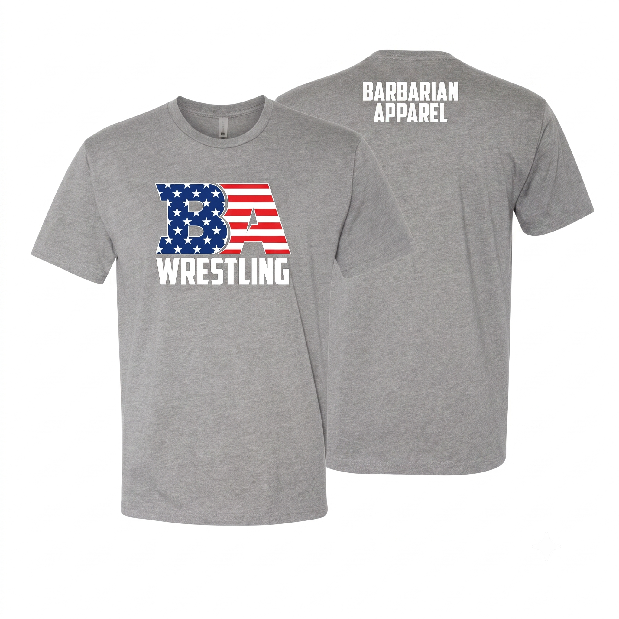 Grey Barbarian USA triblend Shirt