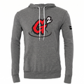 Grey Burnett Logo Fleece Hoodie