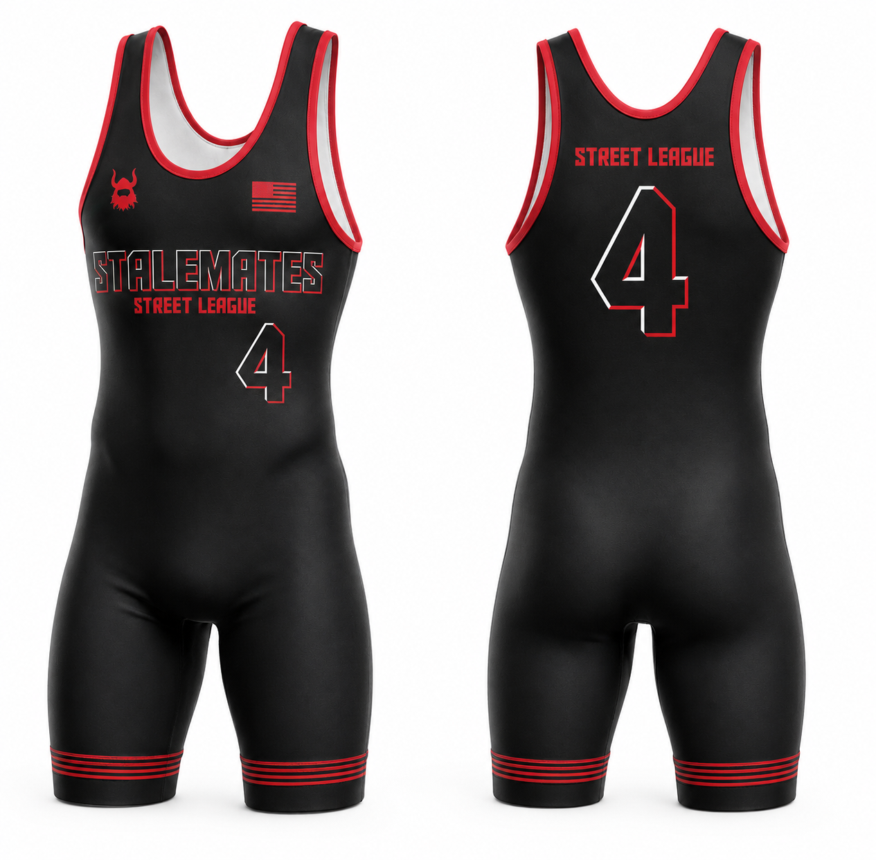 Stalemates Black Street League 4 Singlet
