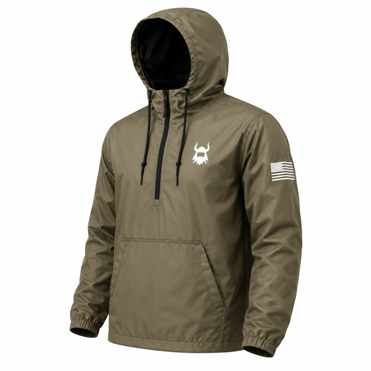 BA Olive Green Windbreaker
