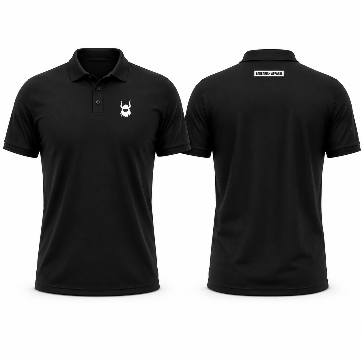 Barbarian Black Sublimated Polo
